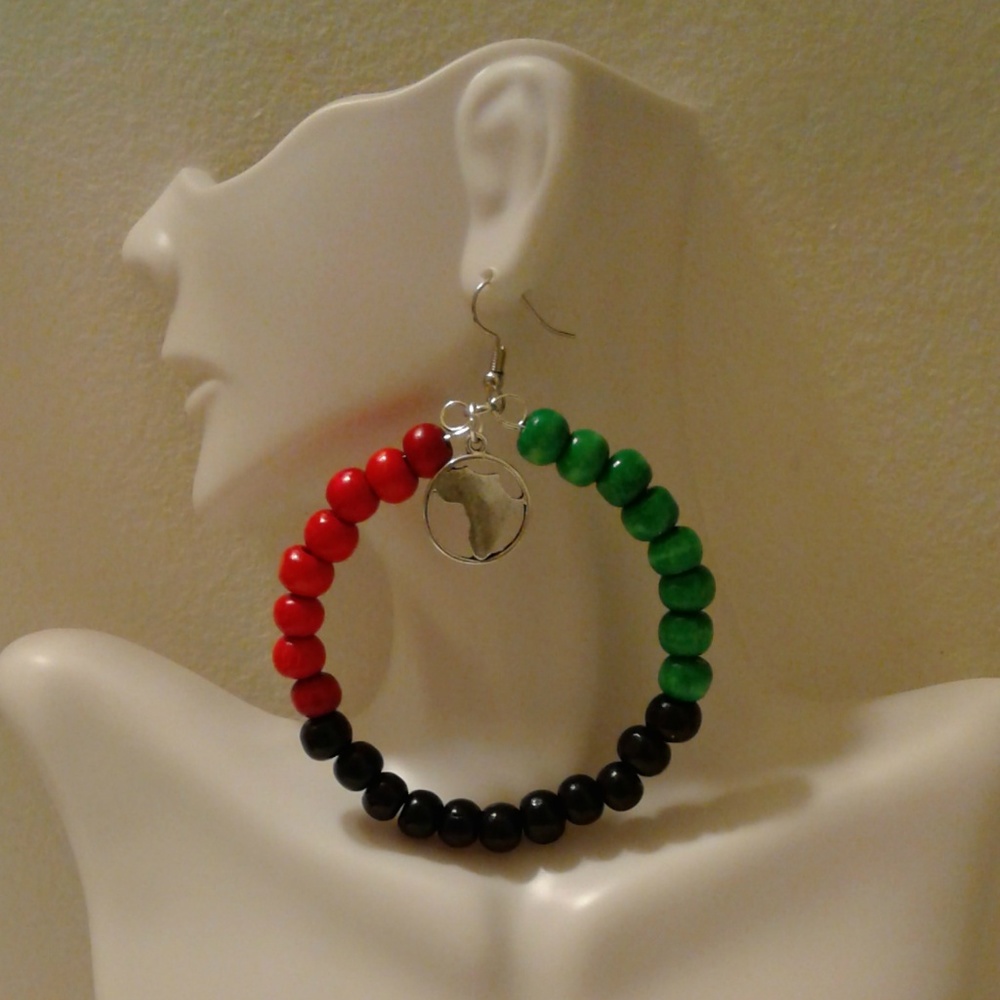 A Little Bit of Africa Hoop Earrings